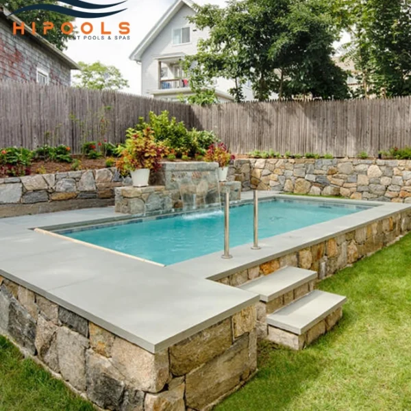 modern pool installation