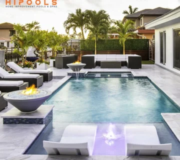 high-end plunge pool installation features