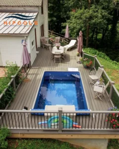 how to build a pool on a sloped backyard