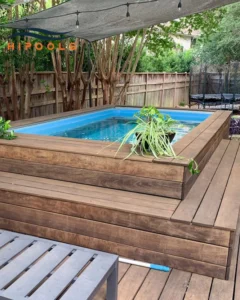 inground pool installation with Hipools