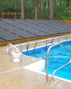 solar-powered pool installation